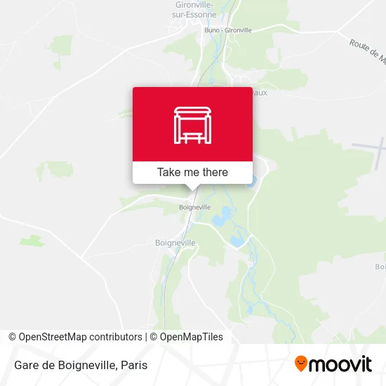 Gare de Boigneville map