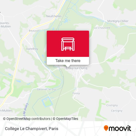 Mapa Collège Le Champivert