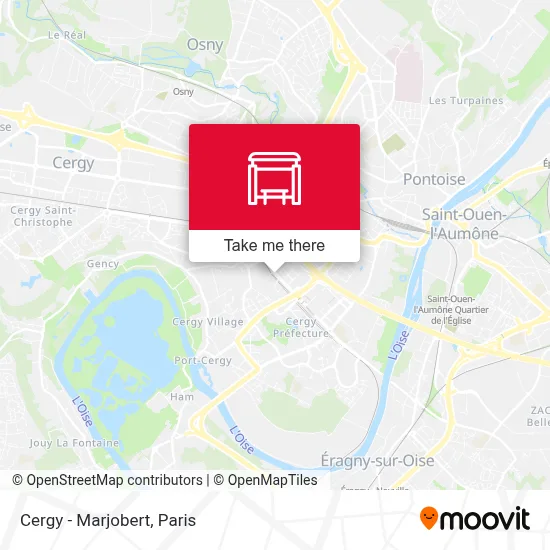 Cergy - Marjobert map