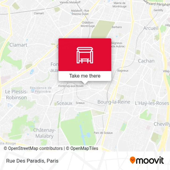 Mapa Rue Des Paradis