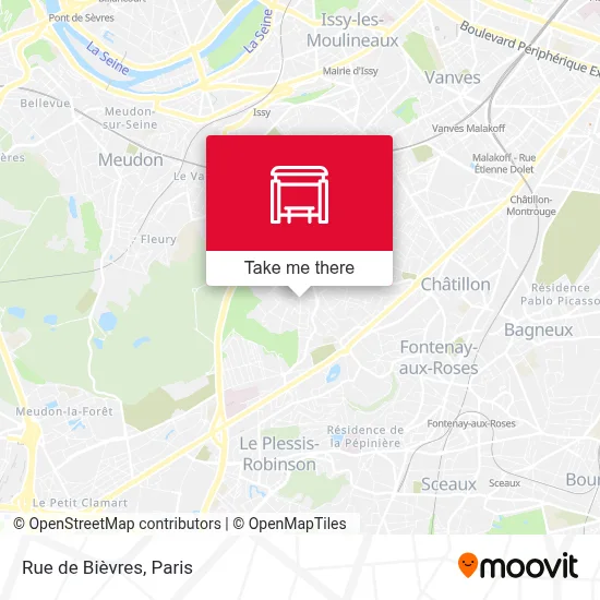 Rue de Bièvres map