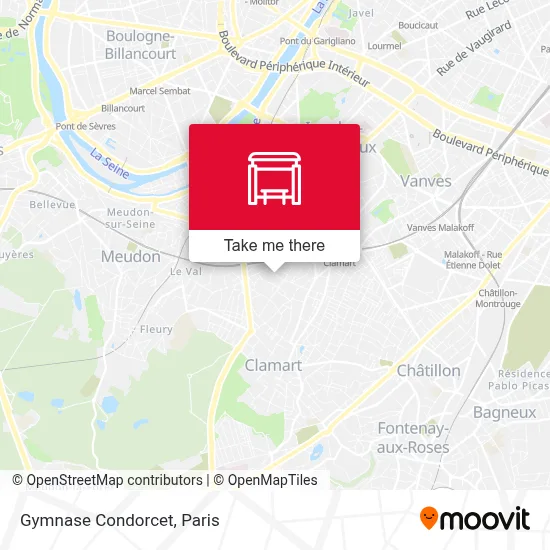 Gymnase Condorcet map