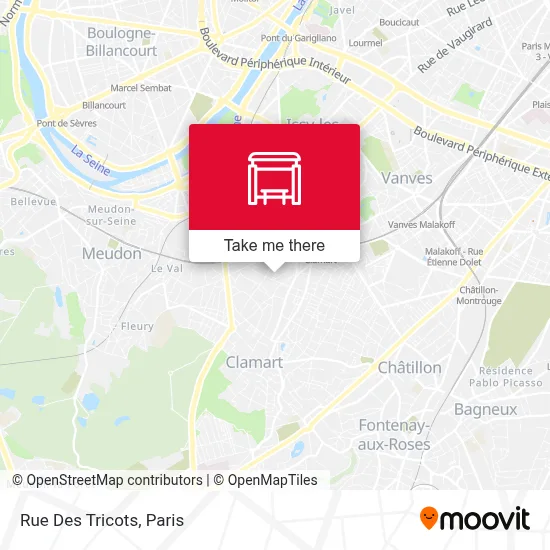 Rue Des Tricots map