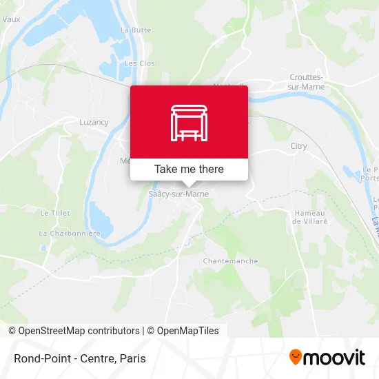 Mapa Rond-Point - Centre