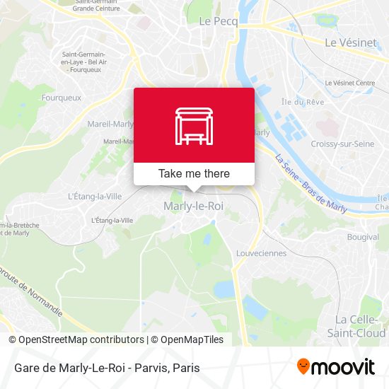 Gare de Marly-Le-Roi - Parvis map