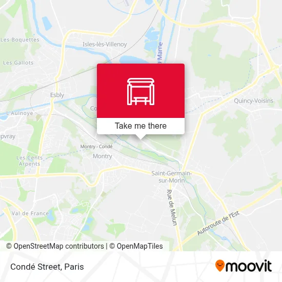 Mapa Rue de Condé