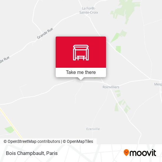 Bois Champbault map