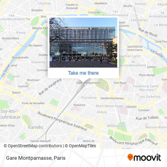 Gare Montparnasse map