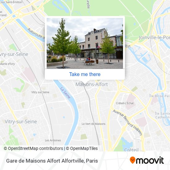 Gare de Maisons Alfort Alfortville map