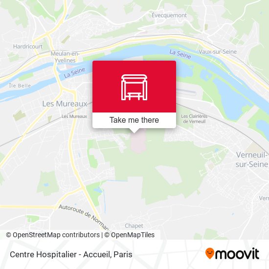 Centre Hospitalier - Accueil map