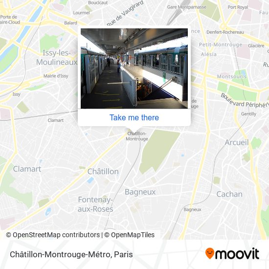 Mapa Châtillon-Montrouge-Métro