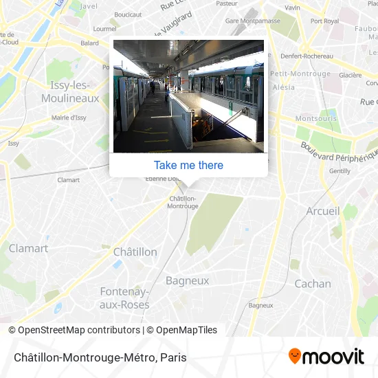 Châtillon-Montrouge-Métro map