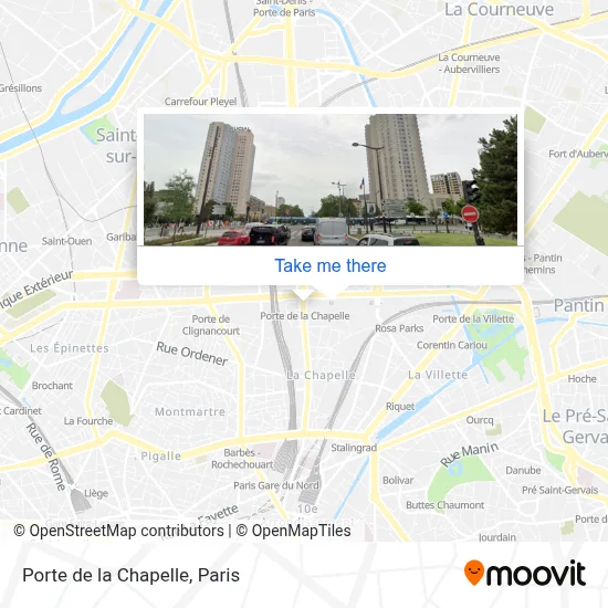 Porte de la Chapelle map