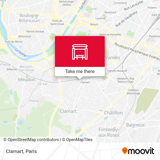 Clamart map