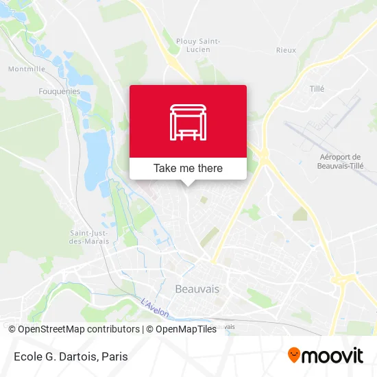 Ecole G. Dartois map