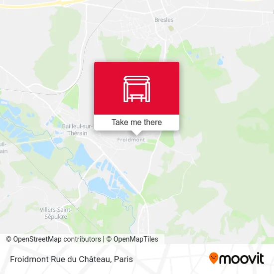 Froidmont Rue du Château map