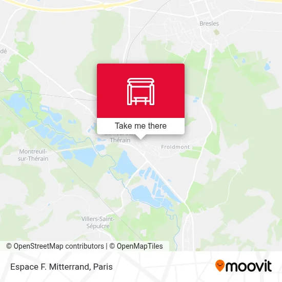 Espace F. Mitterrand map