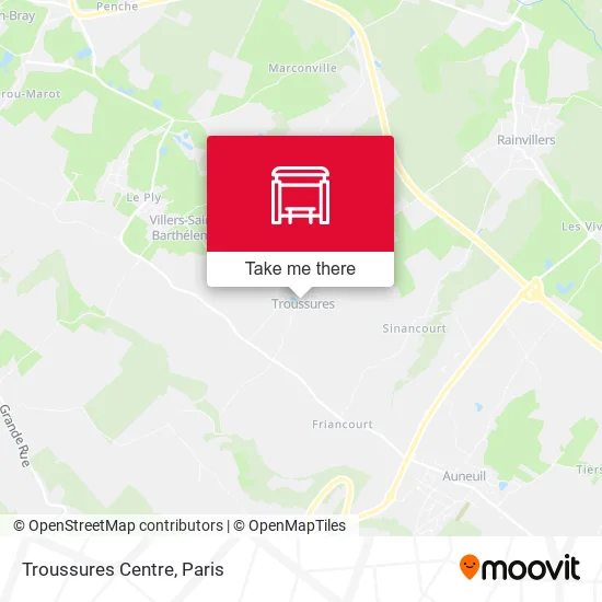 Troussures Centre map