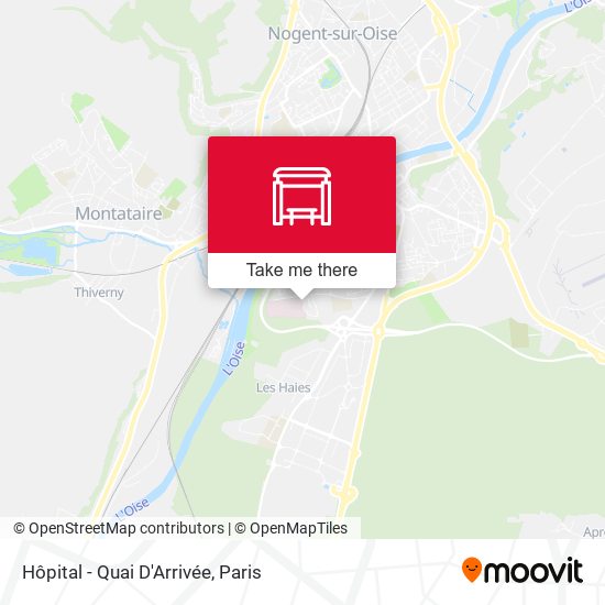 Hôpital - Quai D'Arrivée map