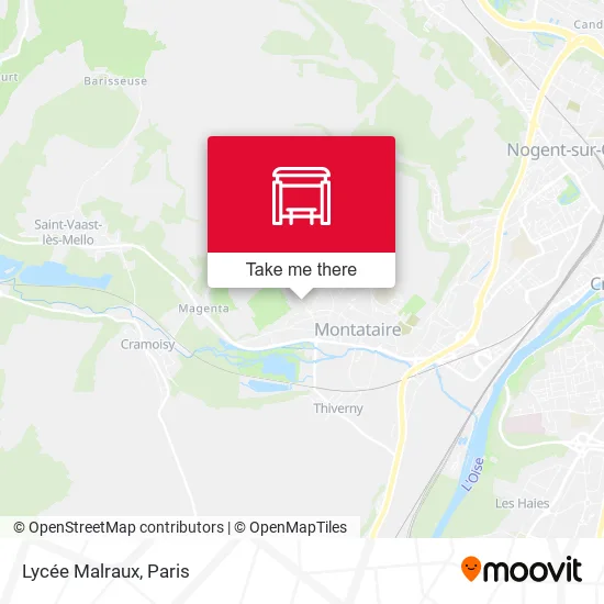 Lycée Malraux map
