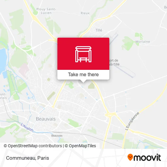 Communeau map