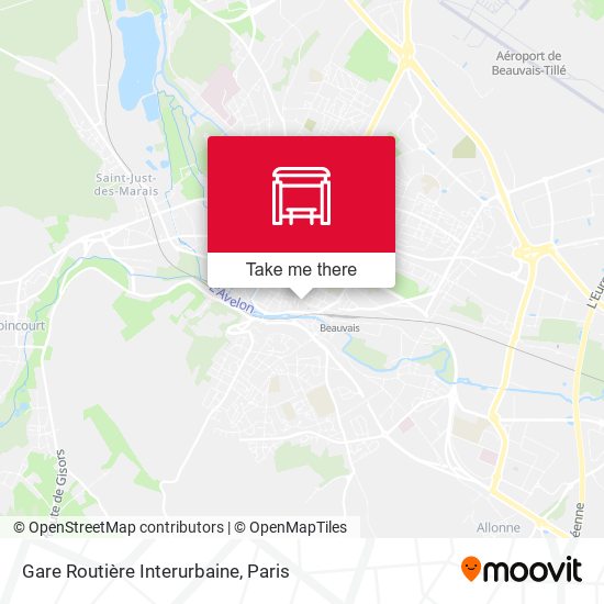 Mapa Gare Routière Interurbaine