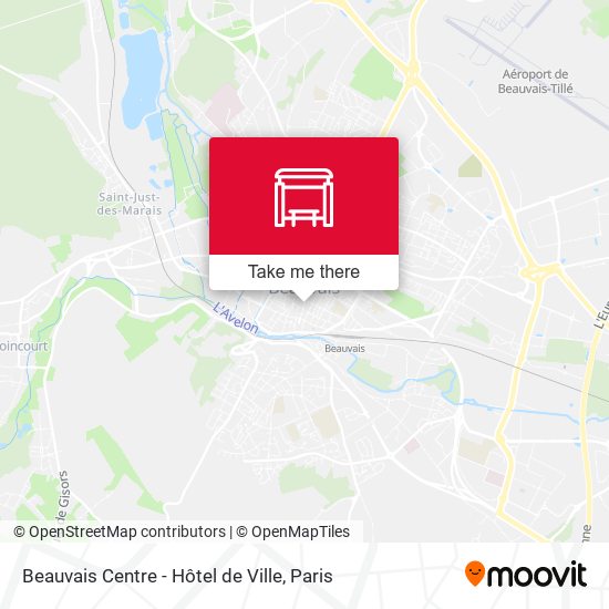 Beauvais Centre - Hôtel de Ville map