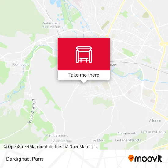 Dardignac map