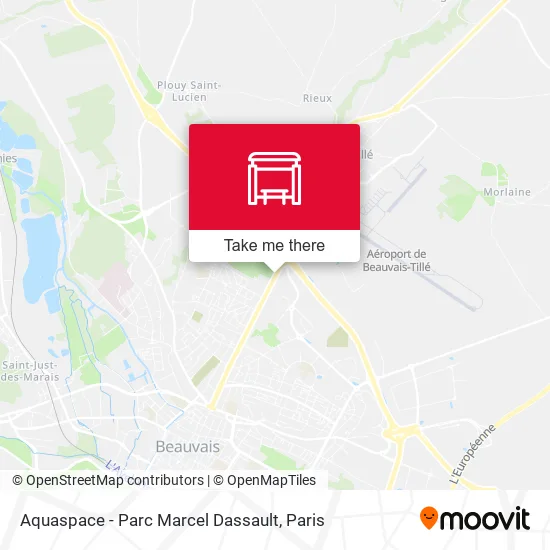 Mapa Aquaspace - Parc Marcel Dassault