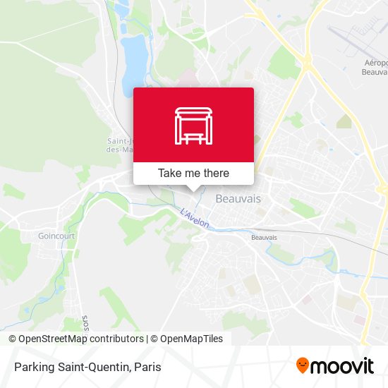 Mapa Parking Saint-Quentin