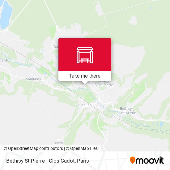 Mapa Béthisy St Pierre - Clos Cadot