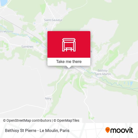 Mapa Béthisy St Pierre - Le Moulin