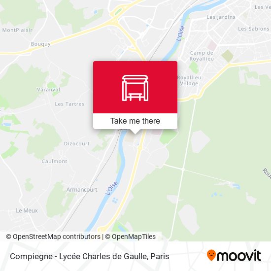 Mapa Compiegne - Lycée Charles de Gaulle