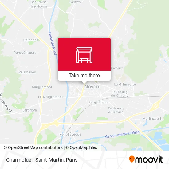 Charmolue - Saint-Martin map