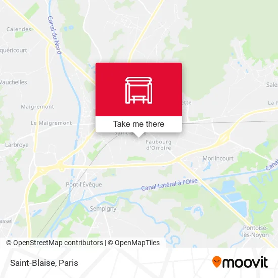 Saint-Blaise map
