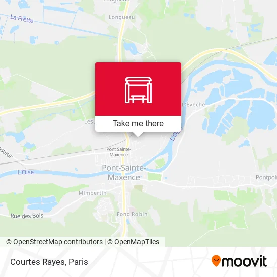 Courtes Rayes map