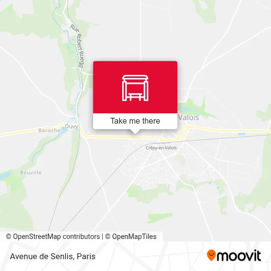 Avenue de Senlis map