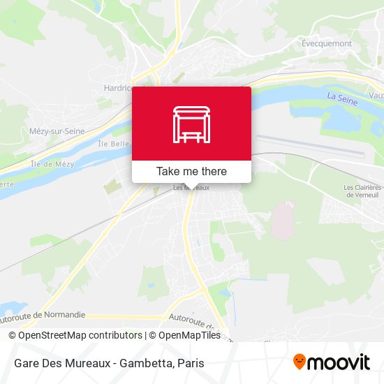 Mapa Gare Des Mureaux - Gambetta