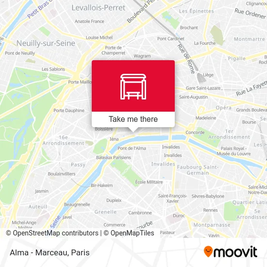 Alma - Marceau map