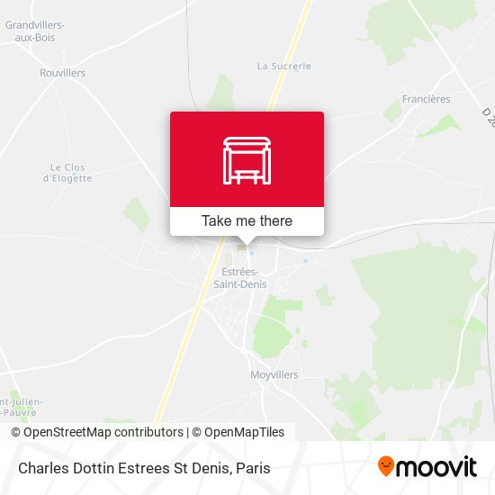Mapa Charles Dottin Estrees St Denis