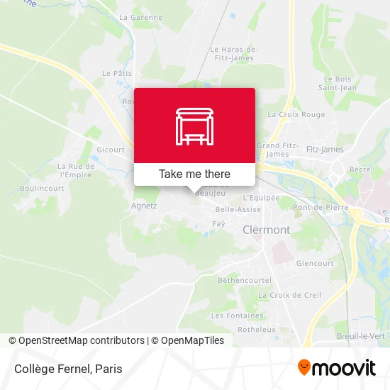 Collège Fernel map