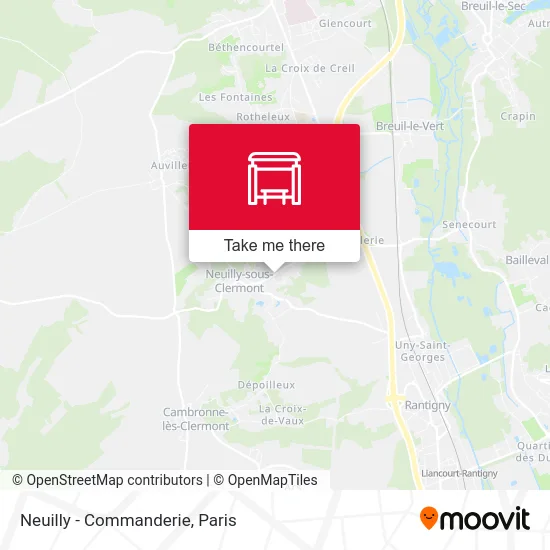 Neuilly - Commanderie map