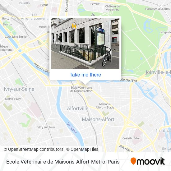 École Vétérinaire de Maisons-Alfort-Métro map