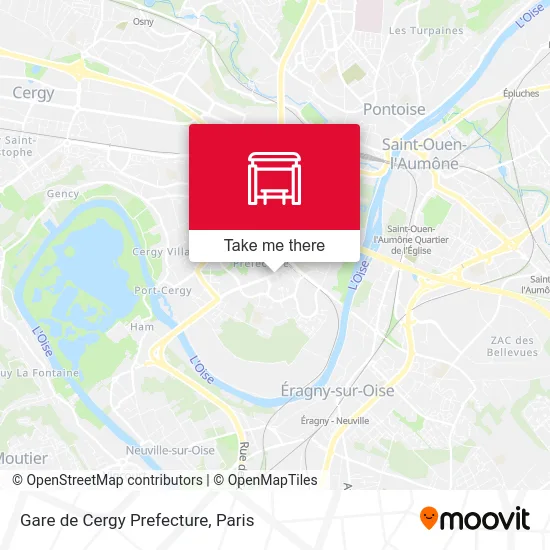 Gare de Cergy Prefecture map