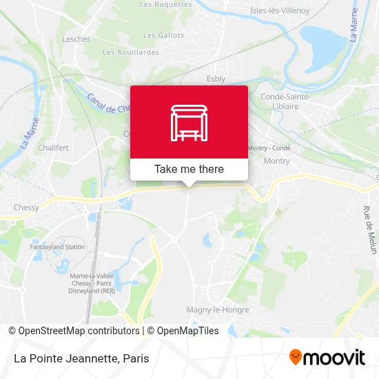 La Pointe Jeannette map