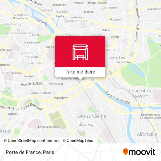 Porte de France map