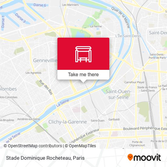 Stade Dominique Rocheteau map