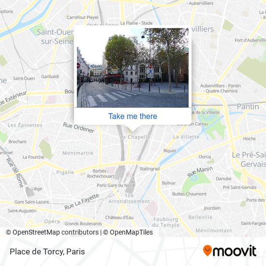 Mapa Place de Torcy