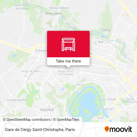 Gare de Cergy Saint-Christophe map