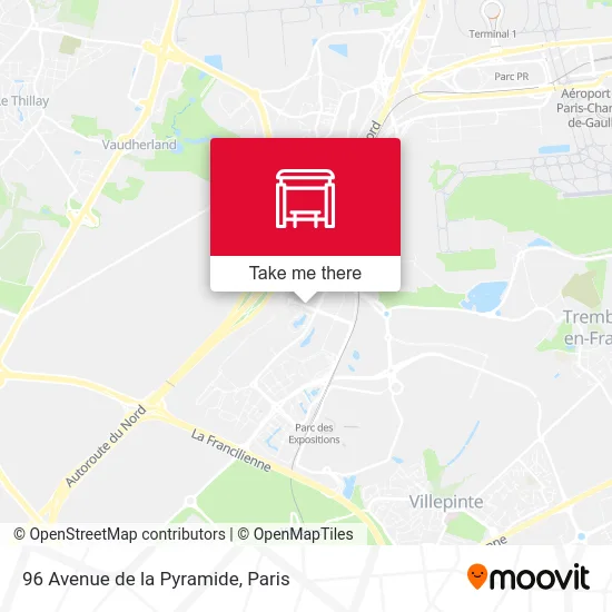96 Avenue de la Pyramide map